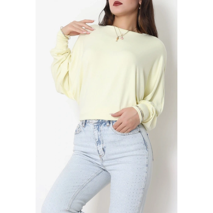 Yarasa Kol Salaş Bluz Sarı - 31740.2115.