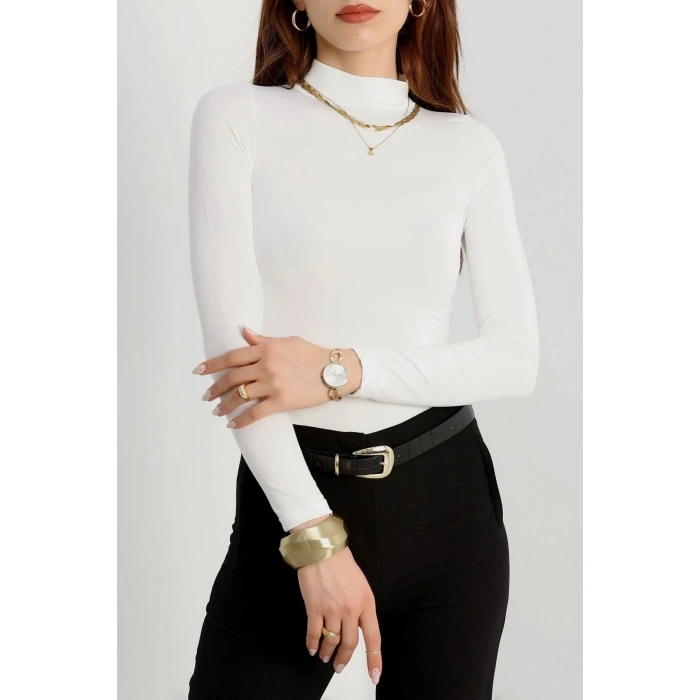 Yarım Balıkçı Mikro Çıtçıtlı Body Ekru - 21942.200.