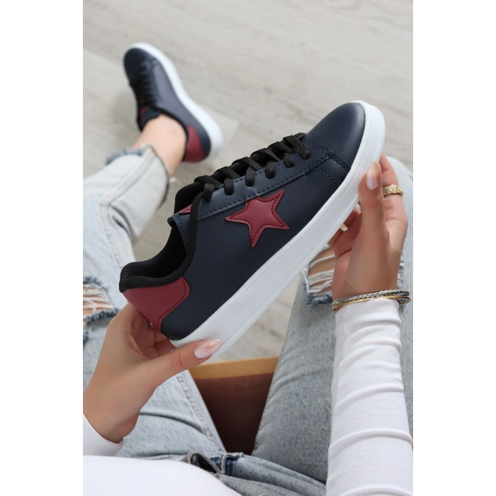 Yıldızlı Spor Ayakkabı Lacivertbordo - 31295.264.