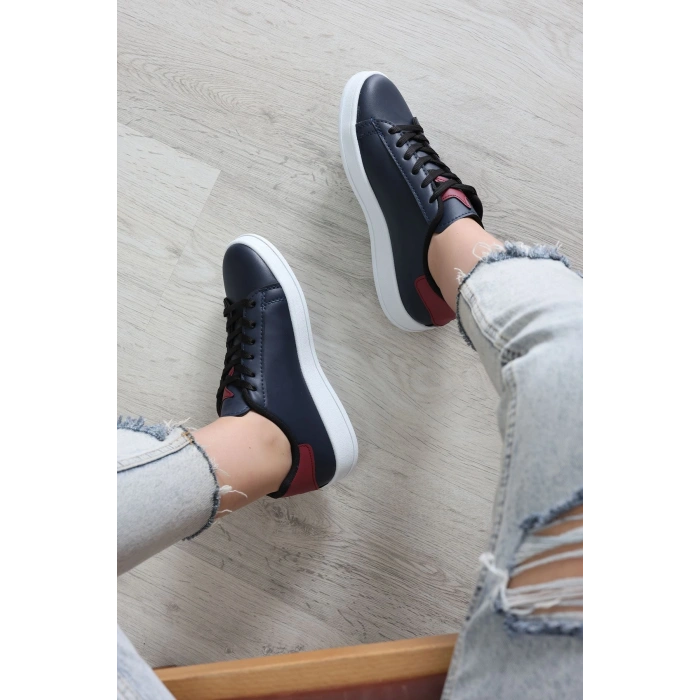 Yıldızlı Spor Ayakkabı Lacivertbordo - 31295.264.