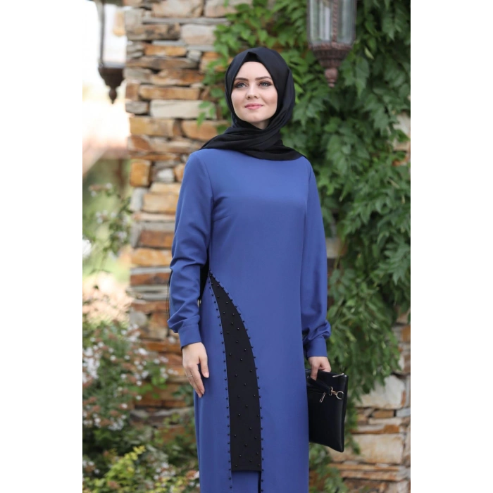 Yırtmaç Detaylı Takım mdc 1133 İndigo