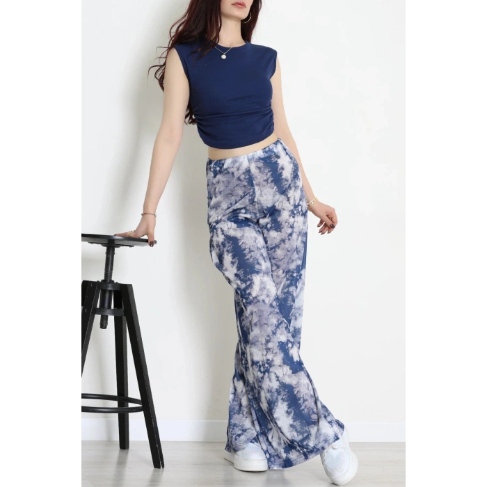 Yüksek Bel Bol Paça Pantolon Laci - 32252.1857.
