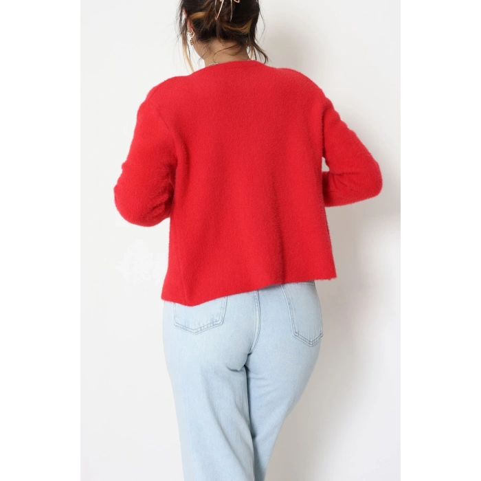 Yumuşak Dokulu Hırka Kırmızı - 70884.1765.