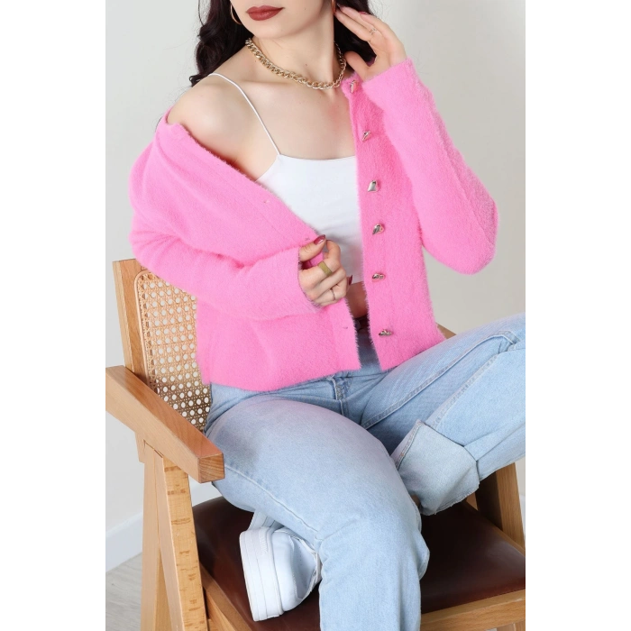 Yumuşak Dokulu Hırka Pembe - 70884.1765.