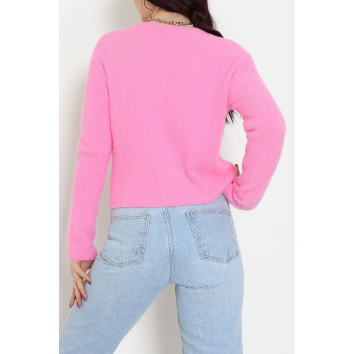 Yumuşak Dokulu Hırka Pembe - 70884.1765.