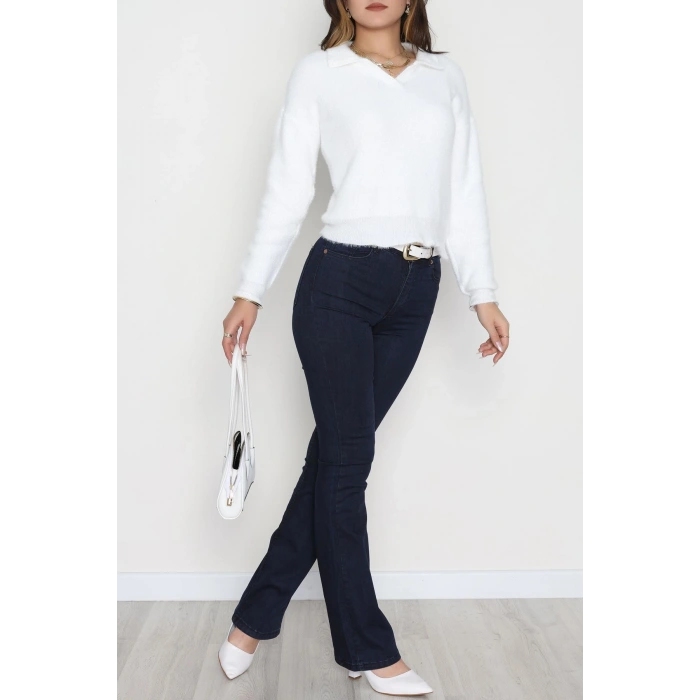 Yumuşak Dokulu Triko Ekru - 51109.1765.