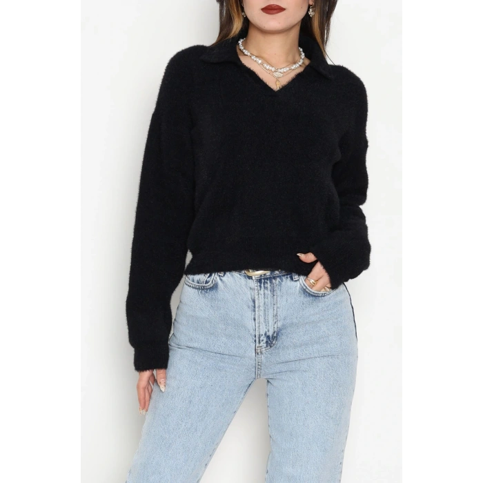 Yumuşak Dokulu Triko Siyah - 51109.1765.