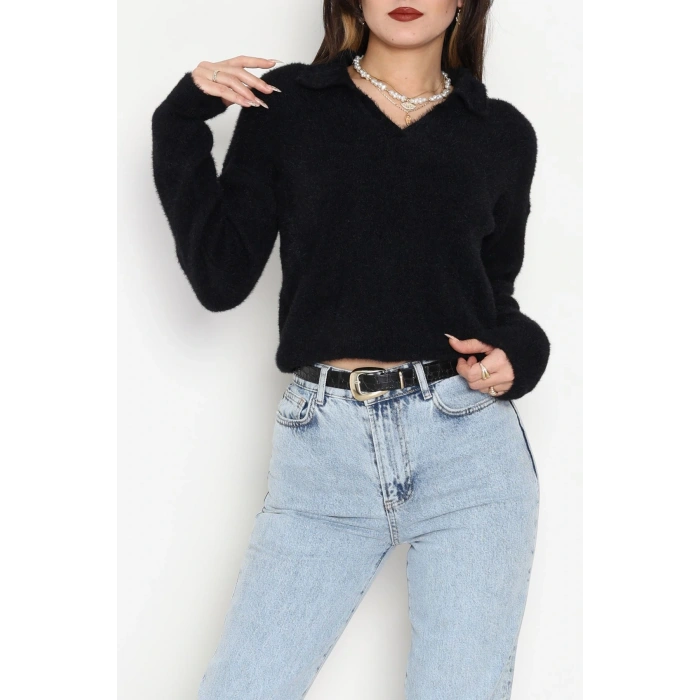 Yumuşak Dokulu Triko Siyah - 51109.1765.