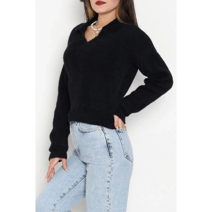 Yumuşak Dokulu Triko Siyah - 51109.1765.