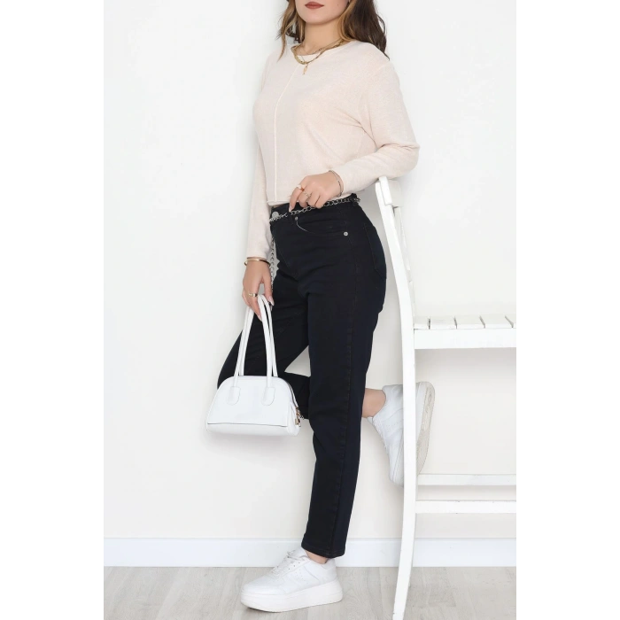 Yün Çilek Bluz Bej - 51065.2114.