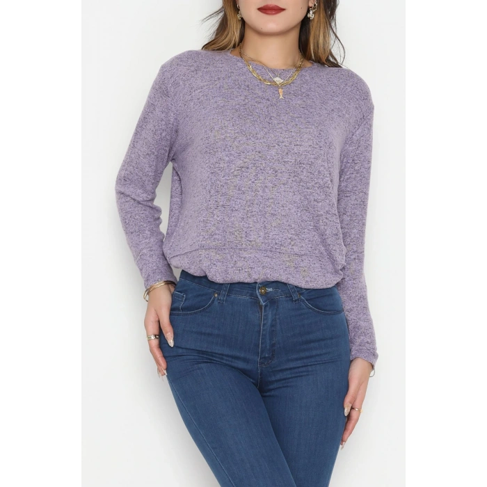 Yün Çilek Bluz Lila - 51065.2114.