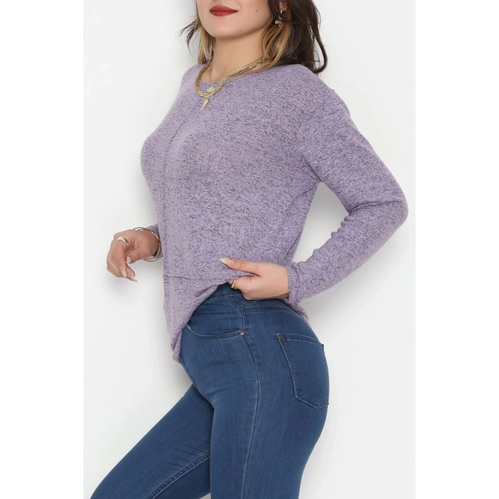 Yün Çilek Bluz Lila - 51065.2114.