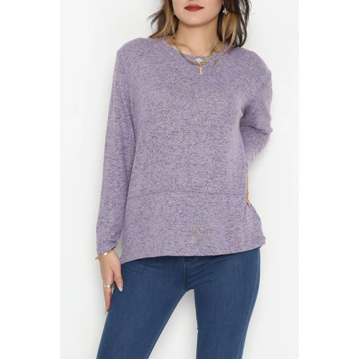 Yün Çilek Bluz Lila - 51065.2114.