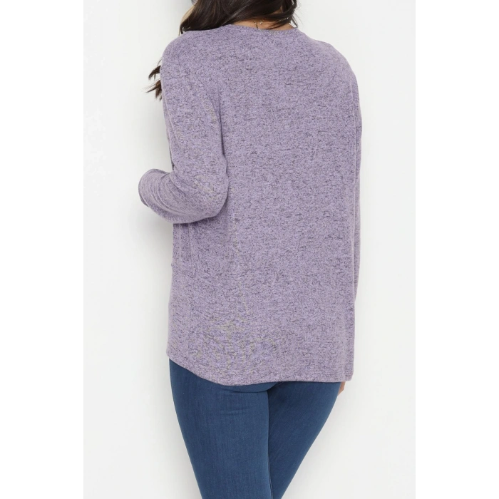 Yün Çilek Bluz Lila - 51065.2114.