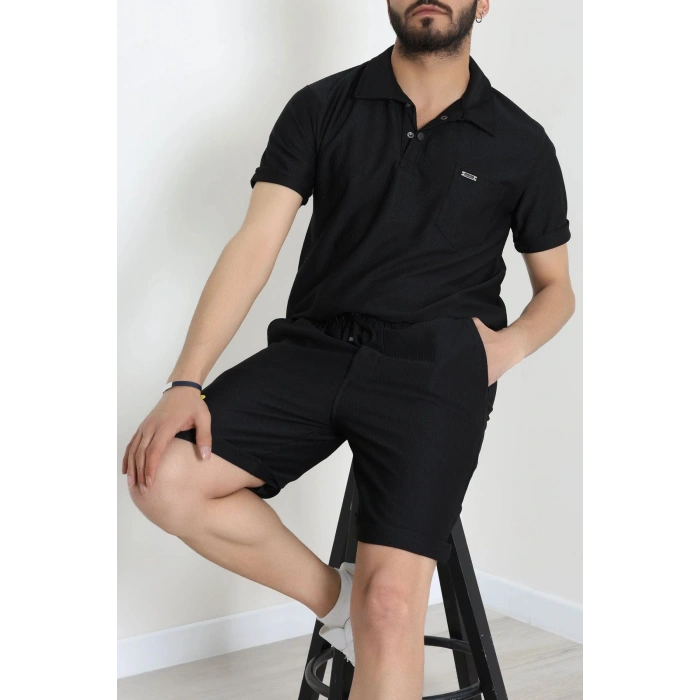 Zra Crep Likralı Erkek Takım Siyah - 70931.1937.