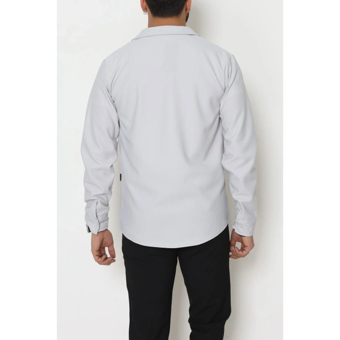 Zra Krep Fitilli Erkek Gömlek Dumangri - 31804.1937.