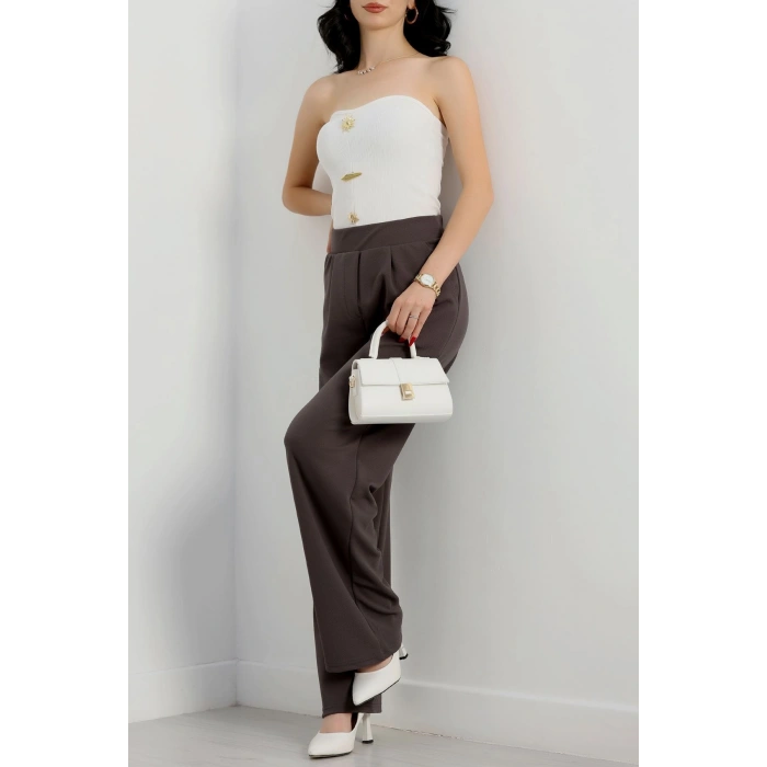 Zra Krep Likralı Pantolon  Antrasit - 90122.1837.