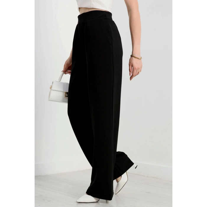 Zra Krep Likralı Pantolon  Siyah - 90122.1837.