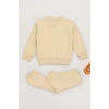 2-5 Yaş Şardonlu Yumoş Kumaş Takım Bej - 1264029.1576.
