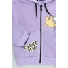 2-6 Yaş Çocuk Panda Baskılı Kapşonlu Lila - 623611.1576.