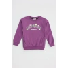 2 İp Şardonlu 6-9 Yaş Sweat Mor - 6264149.1576.