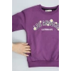 2 İp Şardonlu 6-9 Yaş Sweat Mor - 6264149.1576.