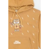 2 İp Şardonlu Penye Çocuk Sweat 6-9 Yaş Camel - 2264014.1576.
