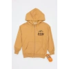 2 İplik 10-13 Yaş Kompak Fermuarlı Sweat Camel - 3264268.1576.