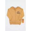 2 İplik 10-13 Yaş Kompak Fermuarlı Sweat Camel - 3264268.1576.