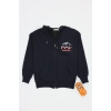 2 İplik 10-13 Yaş Kompak Fermuarlı Sweat Lacivert - 3264268.1576.