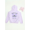 2 İplik 10 13 Yaş Kompak Fermuarlı Sweat Lila - 7264277.1576.