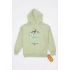 2 İplik 10-13 Yaş Kompak Fermuarlı Sweat Mint - 3264268.1576.