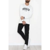 2 İplik Baskılı Erkek Sweat Beyaz - 42780.2087.