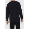 2 İplik Baskılı Erkek Sweat Lacivert - 42779.2087.