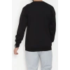 2 İplik Baskılı Erkek Sweat Siyah - 42779.2087.