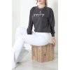 2 İplik Baskılı Sweat Antrasit - 42718.1878.