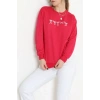 2 İplik Baskılı Sweat Fuşyaekru - 42718.1878.