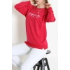 2 İplik Baskılı Sweat Fuşyaekru - 42718.1878.