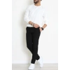 2 İplik Bisiklet Yaka Erkek Sweat Ekru - 42771.1878.