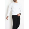 2 İplik Bisiklet Yaka Erkek Sweat Ekru - 42771.1878.