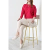 2 İplik Bisiklet Yaka Tunik Sweat Fuşya - 42765.1878.