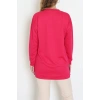 2 İplik Bisiklet Yaka Tunik Sweat Fuşya - 42765.1878.