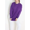 2 İplik Bisiklet Yaka Tunik Sweat Mor - 42765.1878.