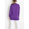 2 İplik Bisiklet Yaka Tunik Sweat Mor - 42765.1878.
