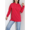 2 İplik Kapşonlu Tunik Sweat Fuşya - 42766.1878.
