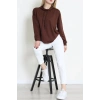 2 İplik Kapşonlu Tunik Sweat Kahve - 42766.1878.