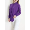 2 İplik Kapşonlu Tunik Sweat Mor - 42766.1878.