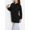2 İplik Kapşonlu Tunik Sweat Siyah - 42766.1878.