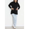 2 İplik Kapşonlu Tunik Sweat Siyah - 42766.1878.