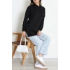 2 İplik Kapşonlu Tunik Sweat Siyah - 42766.1878.